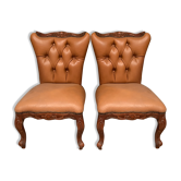 Leather heater pair