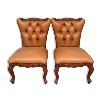 Leather heater pair