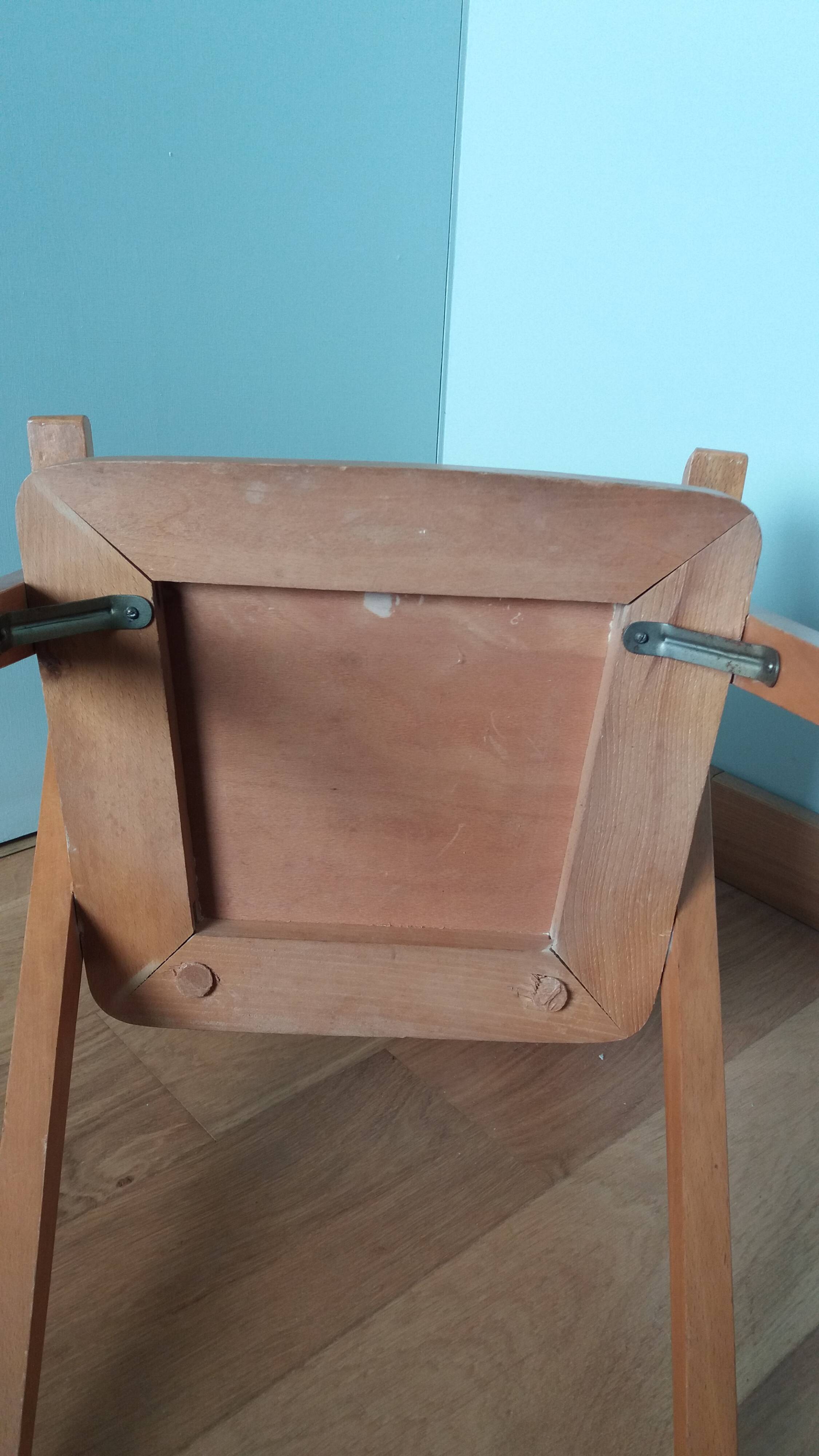 Fauteuil chaise enfant pieds compas