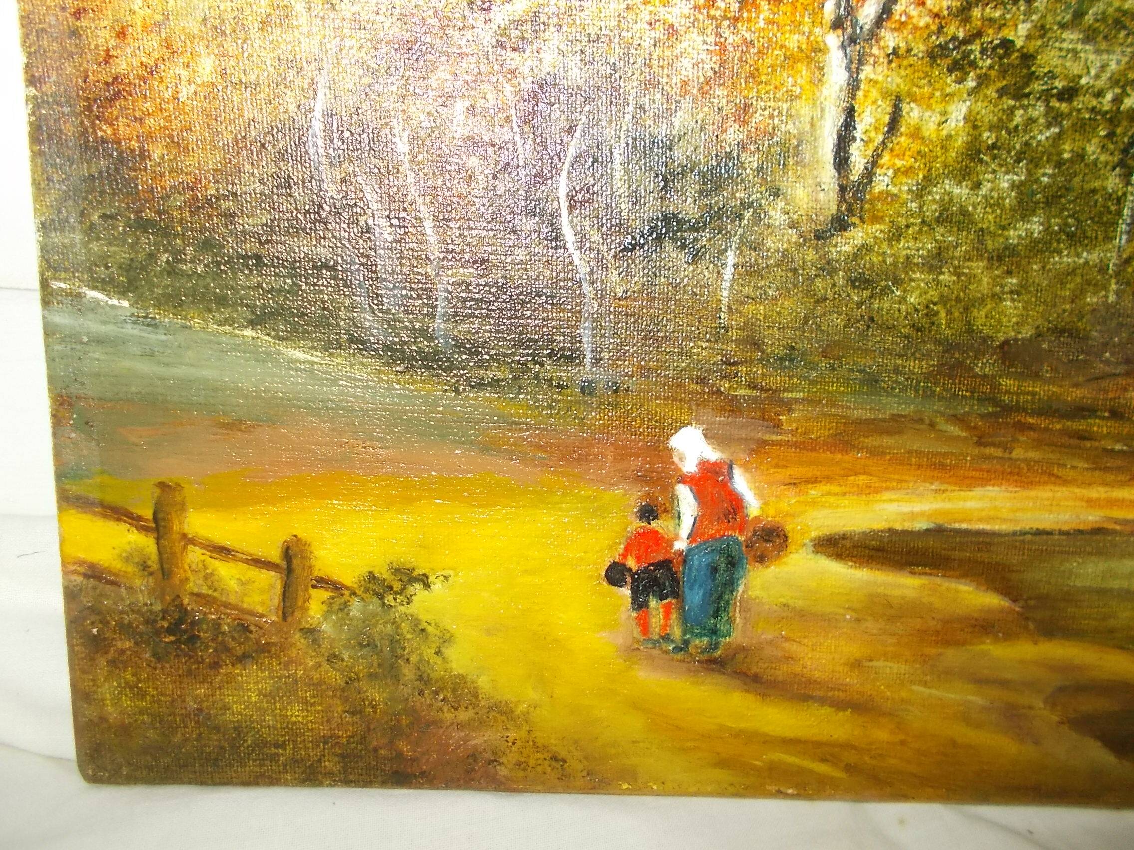 Huile sur toile paysage