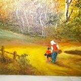 Oil on canvas landscape