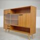 Buffet Vaisselier en bois blond Libena , ex Tchécoslovaquie 1970