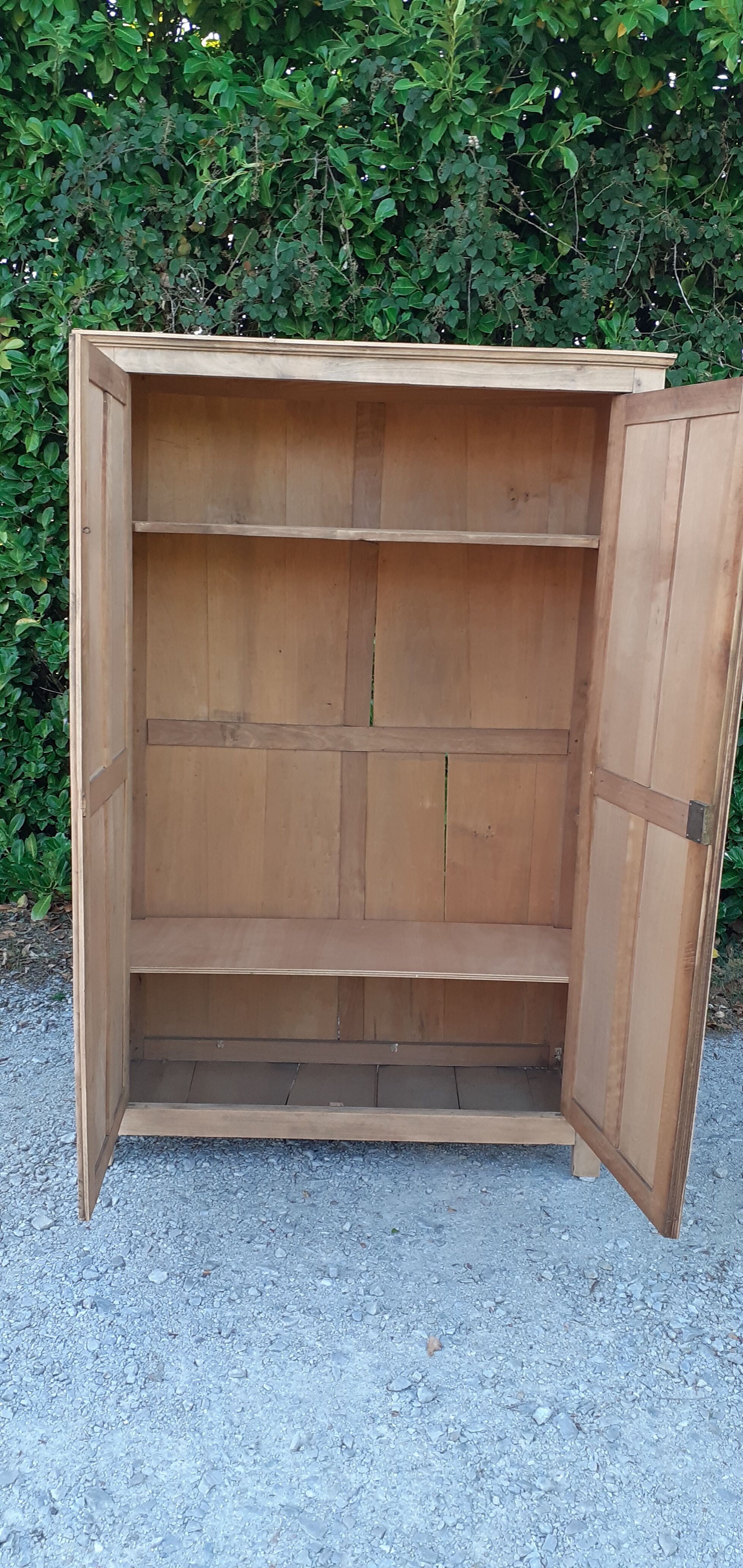 Parisian wardrobe 2 doors in oak raw wood
