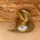 Antique brass propeller with pendulum vintage nautical wall clock