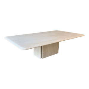 Table basse rectangle en travertin