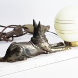 Lamp dog art deco