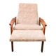 Danish Modern recliner armchair with folding footrest, 1960s