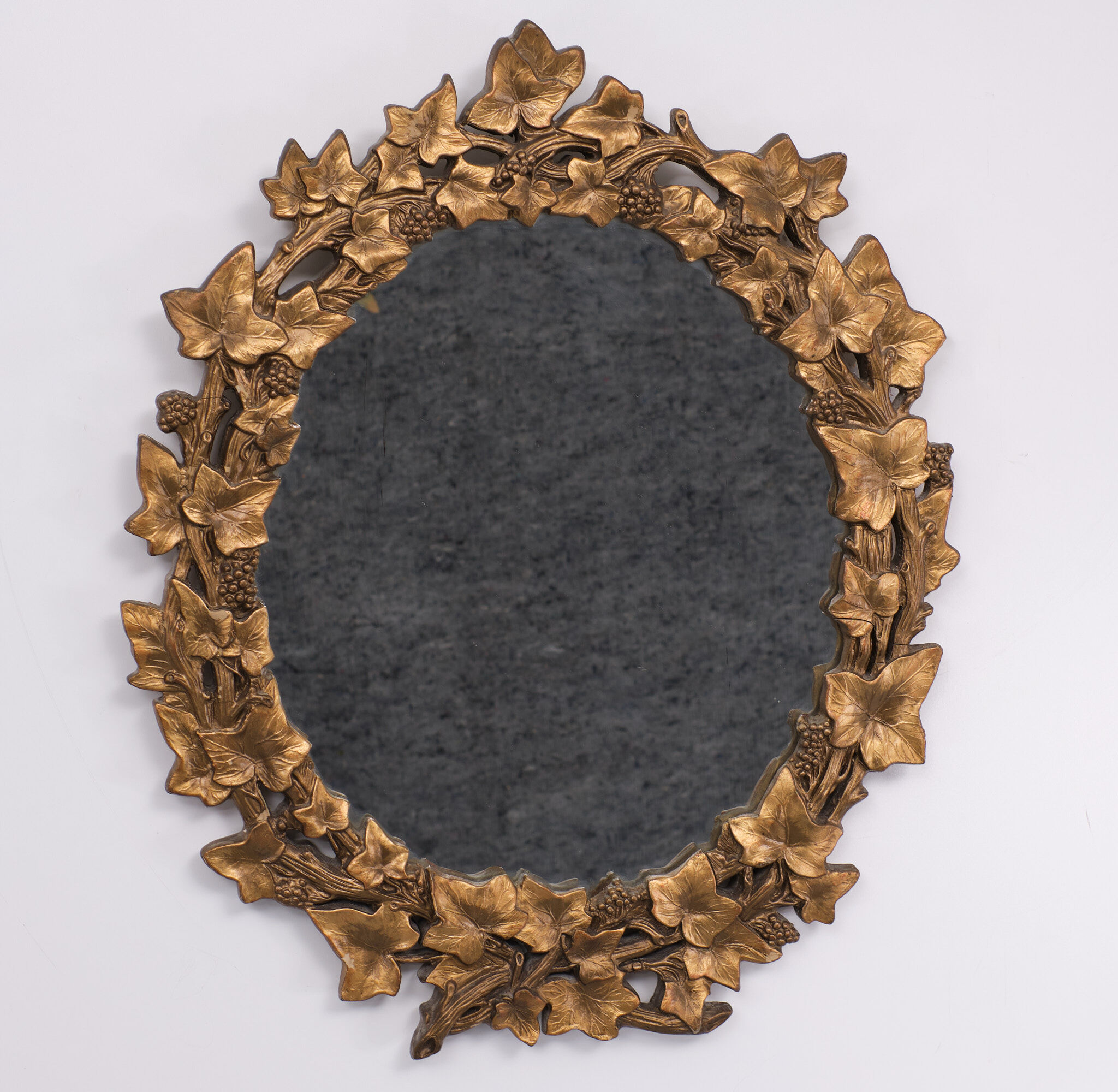 Artisona England Grape Leaf Mirror 50x61cm 1970s