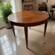 Impeccable 1950s round table in mahogany.
