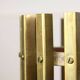 Vintage Italian Brass Cage Pendant Lamp, 70s