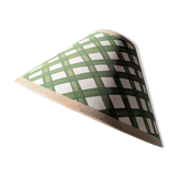 Green gingham lampshade