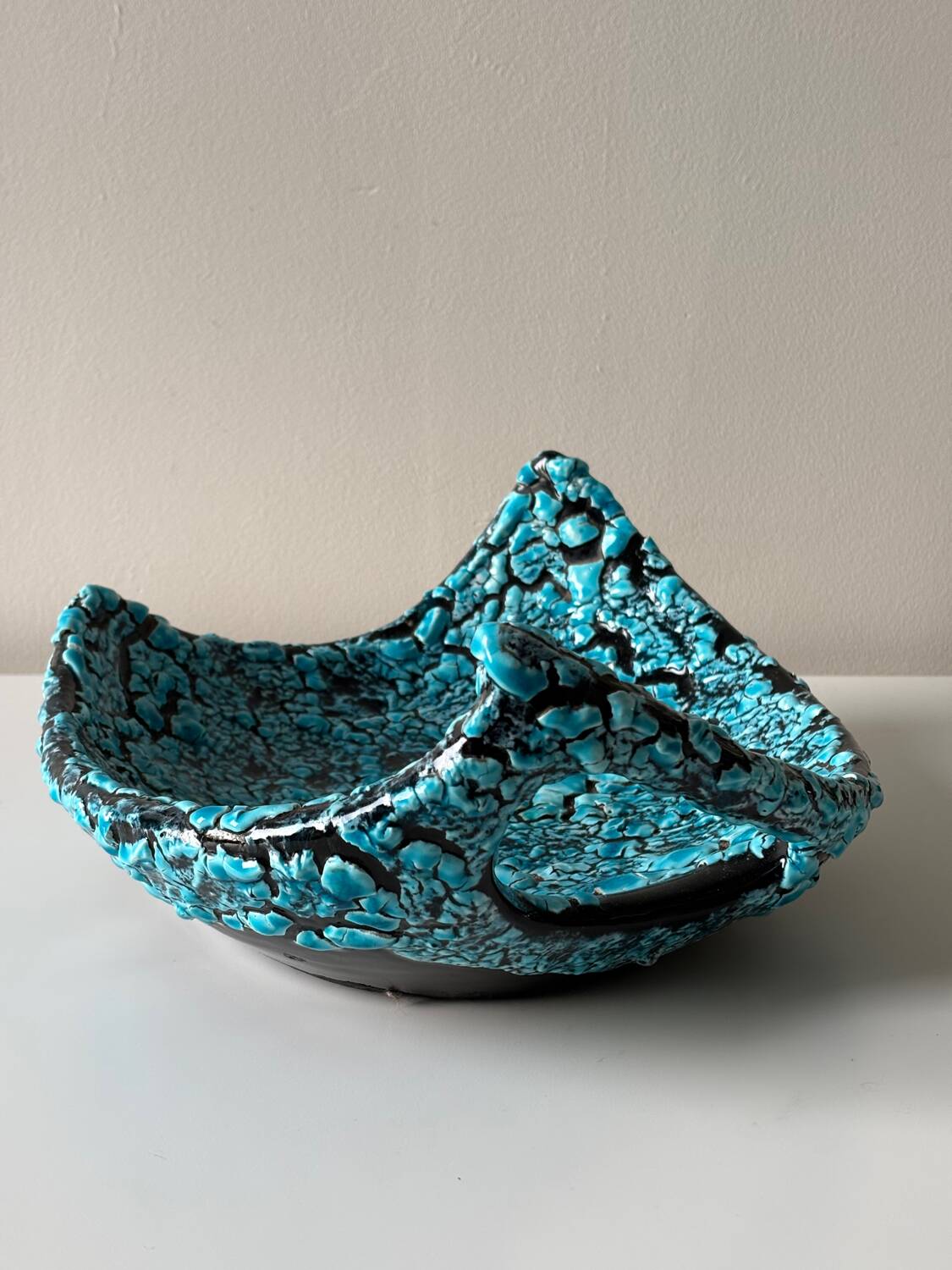 Turquoise ceramic cup Emaux des glaciers