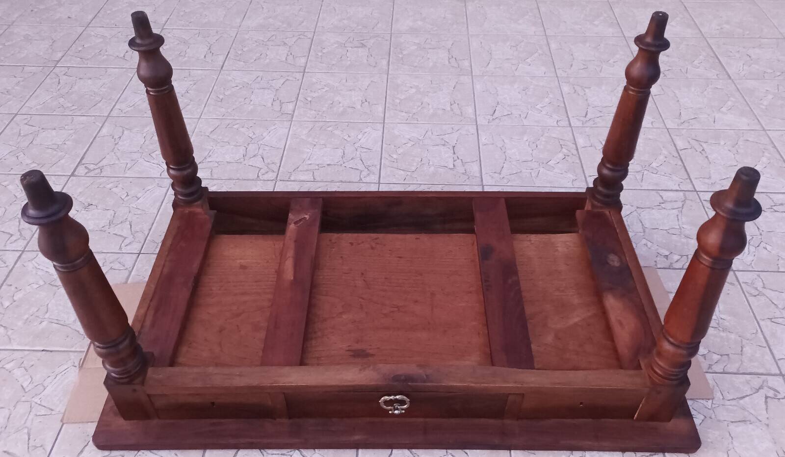 19th-century walnut table