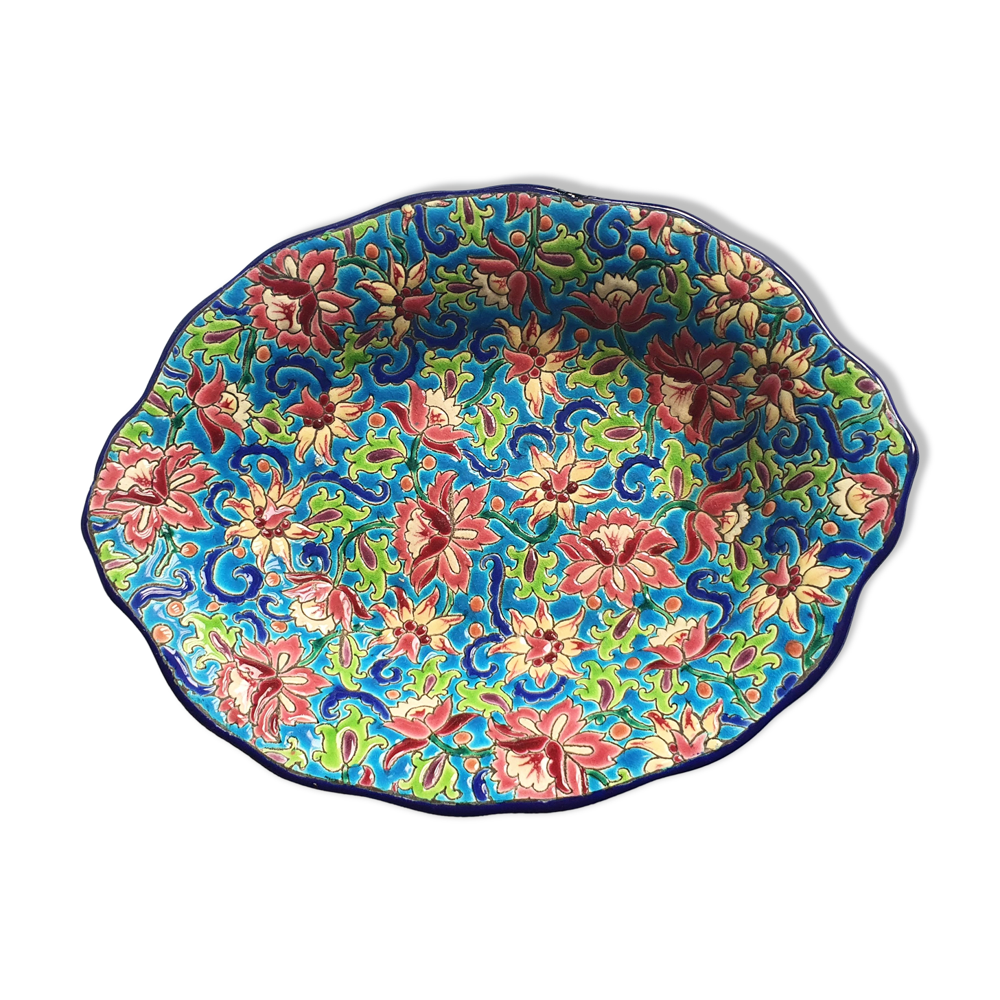 Longwy earthenware dish