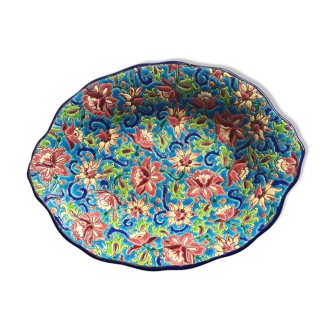 Longwy earthenware dish