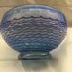 Glass cut several colors, dominant blue
