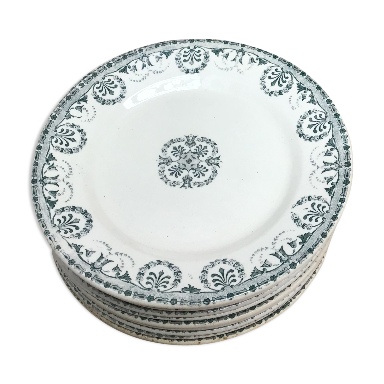 15 plates H.Boulanger et Cie Terre de fer Iéna