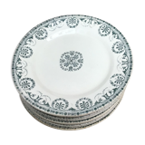 15 plates H.Boulanger et Cie Terre de fer Iéna