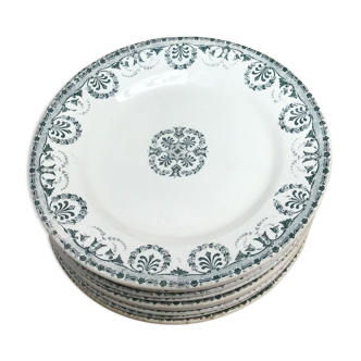 15 plates H.Boulanger et Cie Terre de fer Iéna