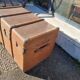 Old travel trunk