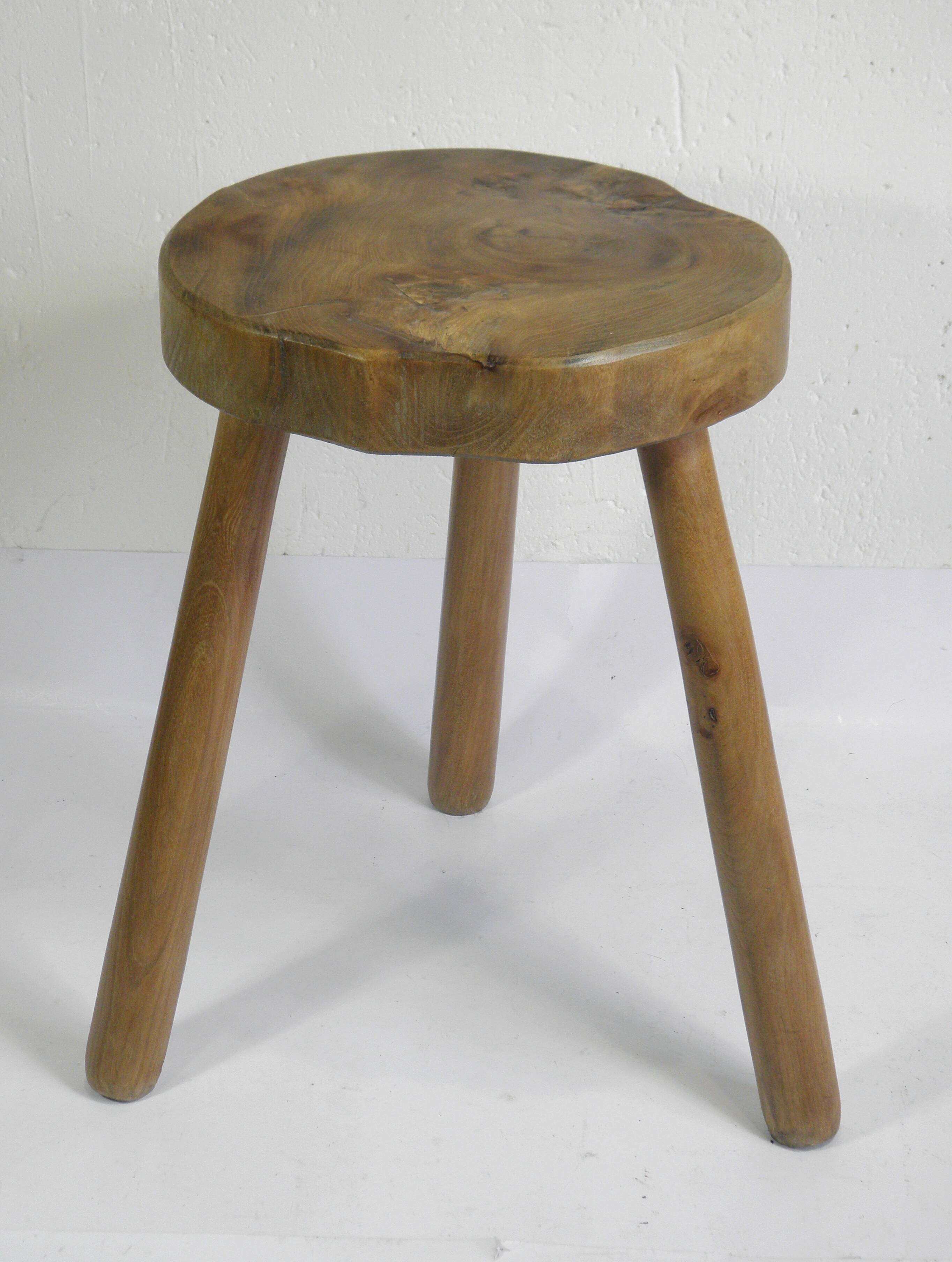TRIPOD STOOL in WALNUT