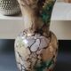 Marbled glass art ball vase. Murano style. Italy. Height 26 cm.