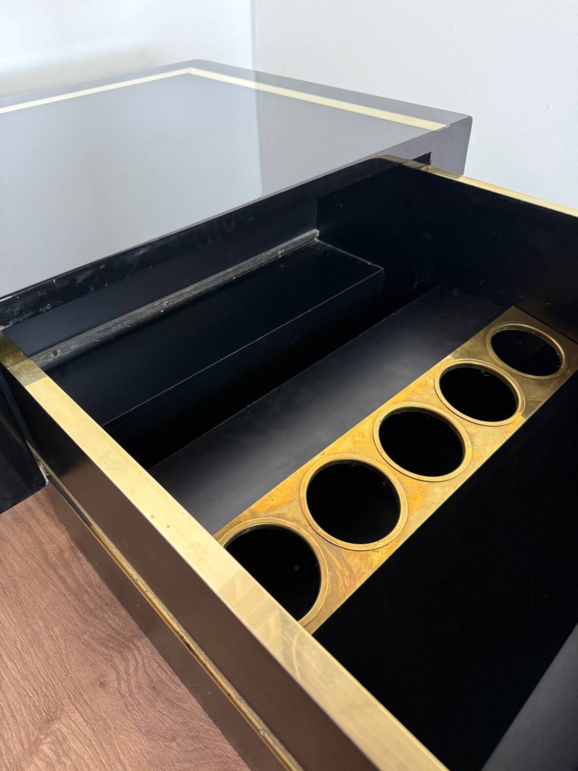 J.C. Mahey bar coffee table – 1970s