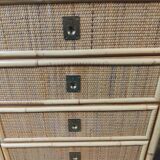 Dal Vera rattan and bamboo sideboard
