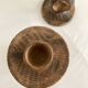 Pair of soapstone candlesticks, Kenya
