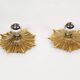 Rare set of 1950s bronze sunburst wall lamps – Germany 1950s