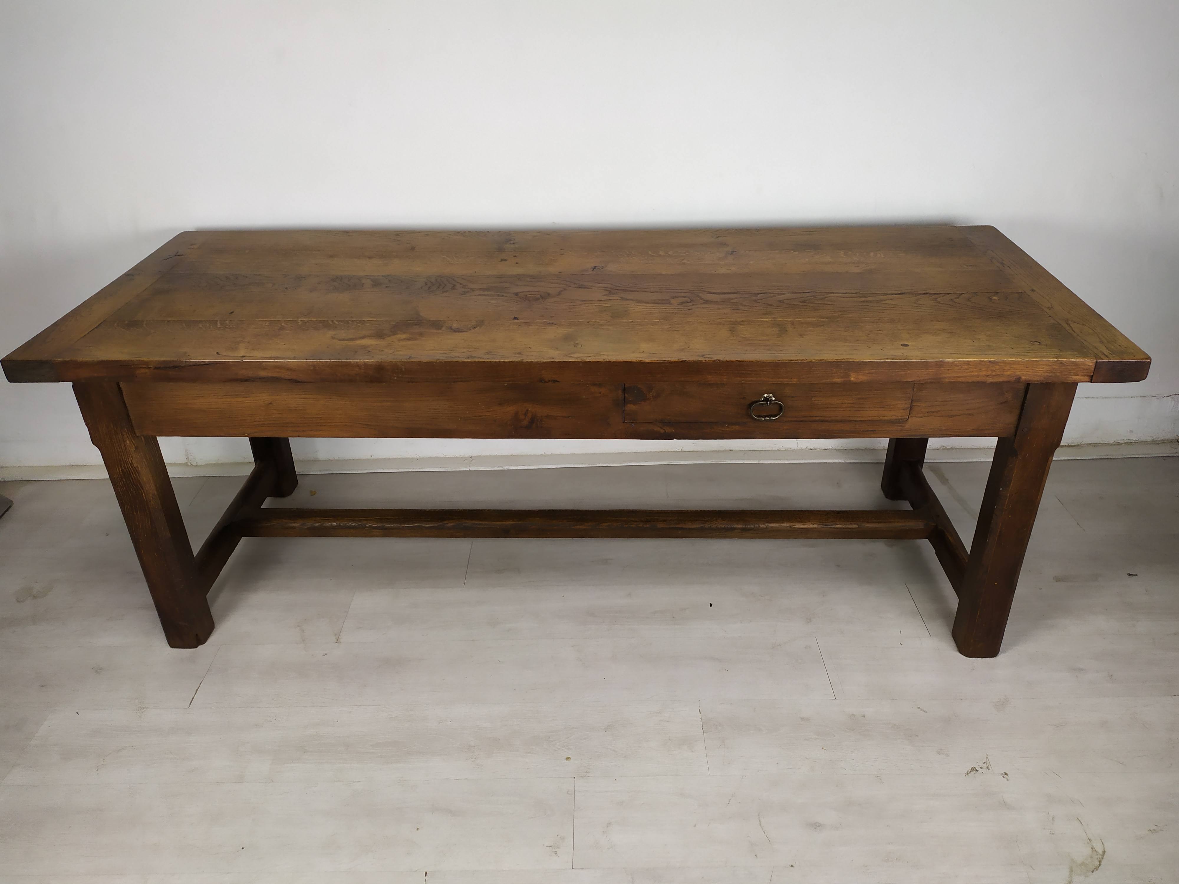 Oak farmhouse table