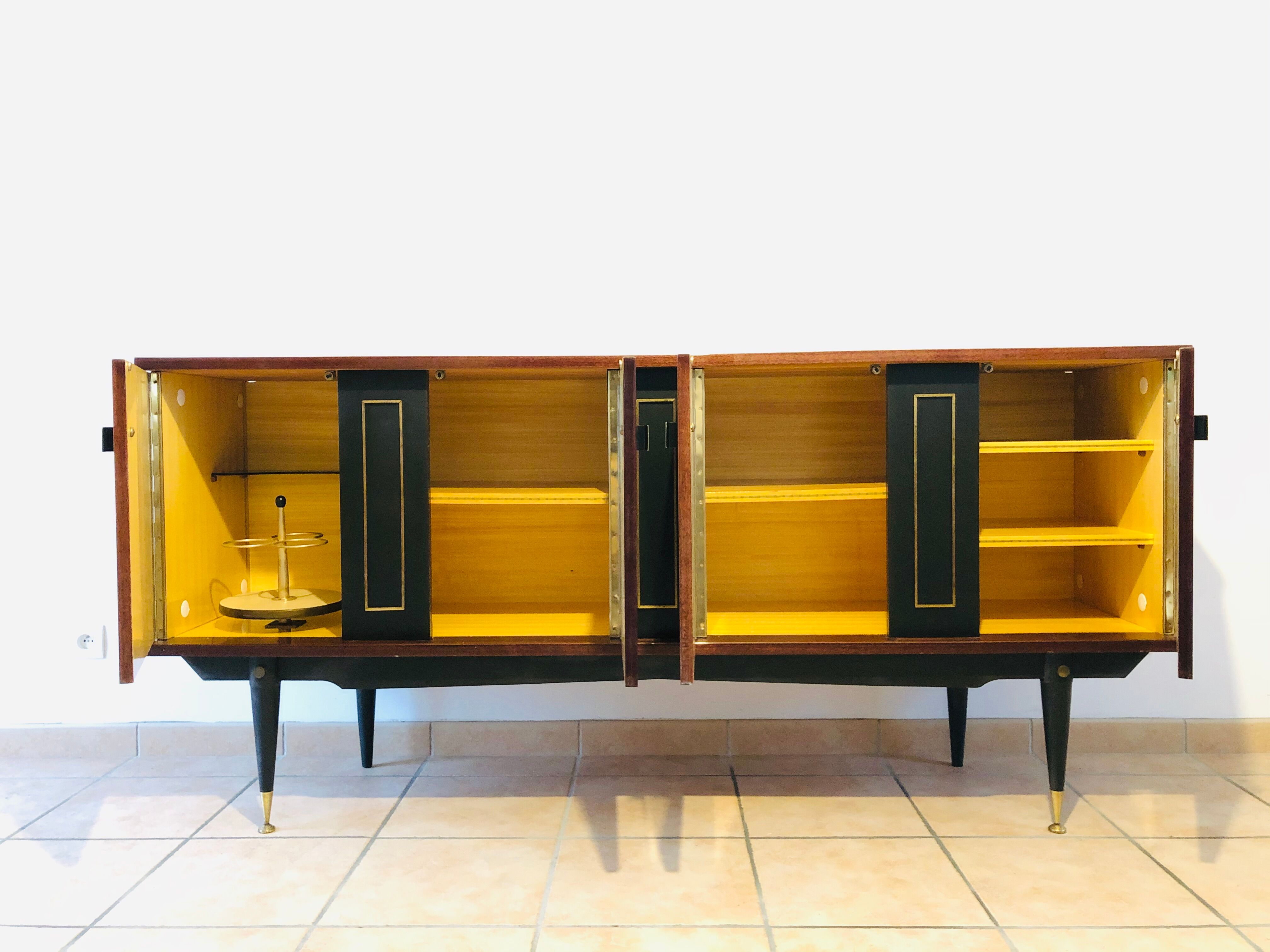 Vintage mahogany line by Unifa 1965