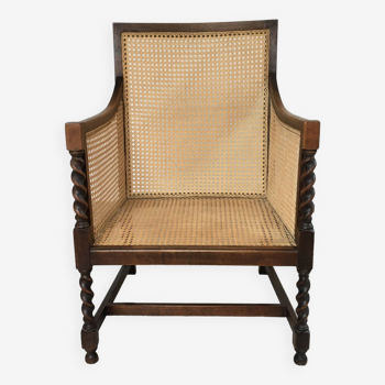1950s cane armchair