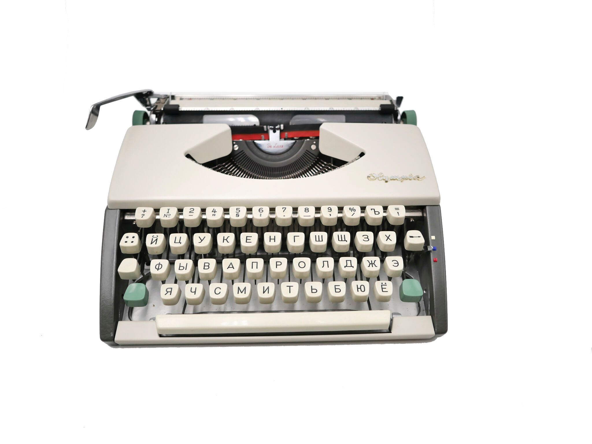 Olympia De Luxe Cyrillic Beige Typewriter Revised Ribbon New