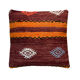 Vintage  Turkish kilim cushion cover , 40 x 40 cm