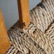 Modern Danish lounge chair in beech and paper cord, in the style of Frits Schlegel.