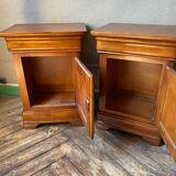 Paire de tables de chevets merisier