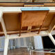 Water-green extendable Formica table