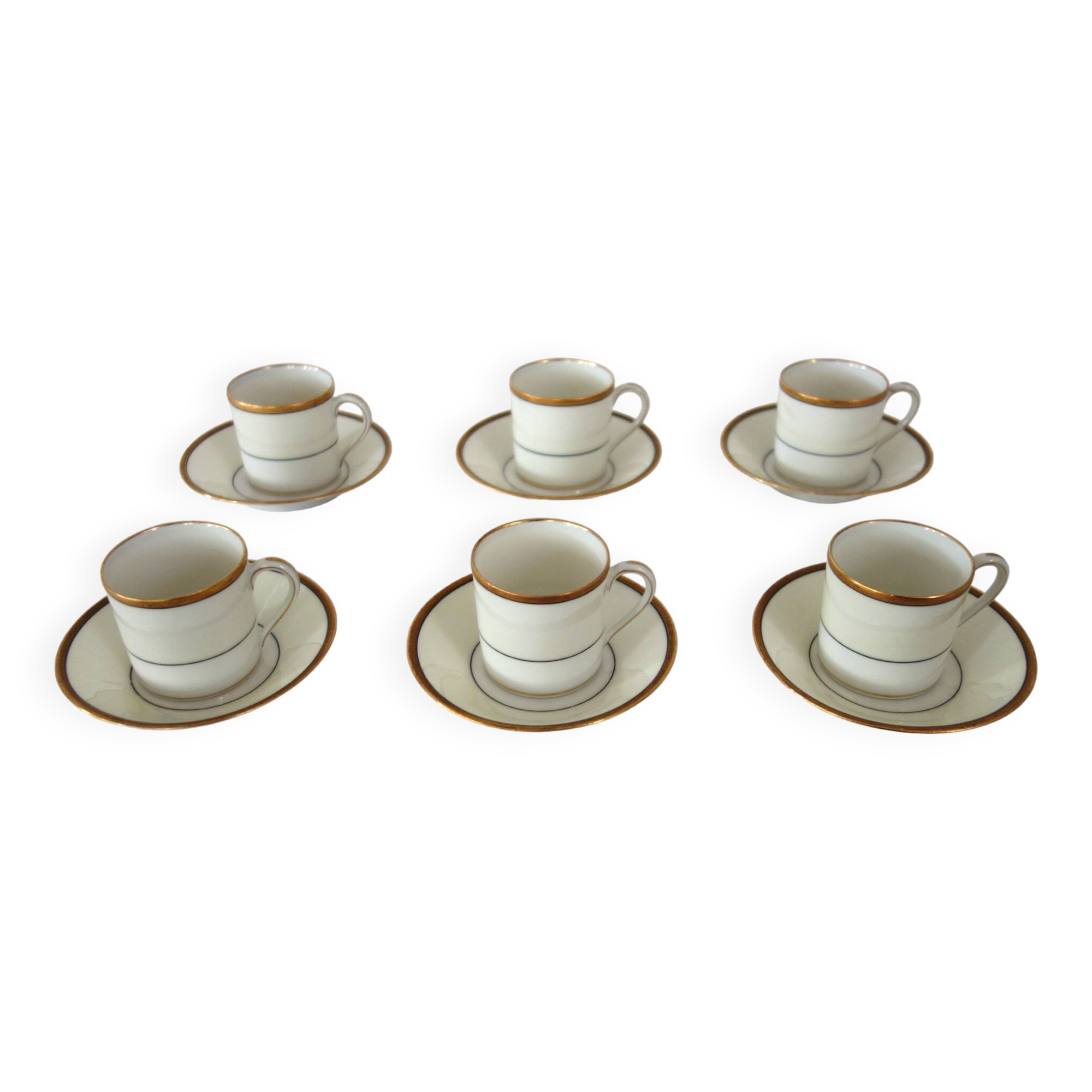 6 Robert Haviland Mocha Cups 1930s