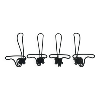 Set of 4 coat hooks