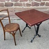 Parisian cast iron bistro table Mid-century French Paris café Montmartre bistro table 80s