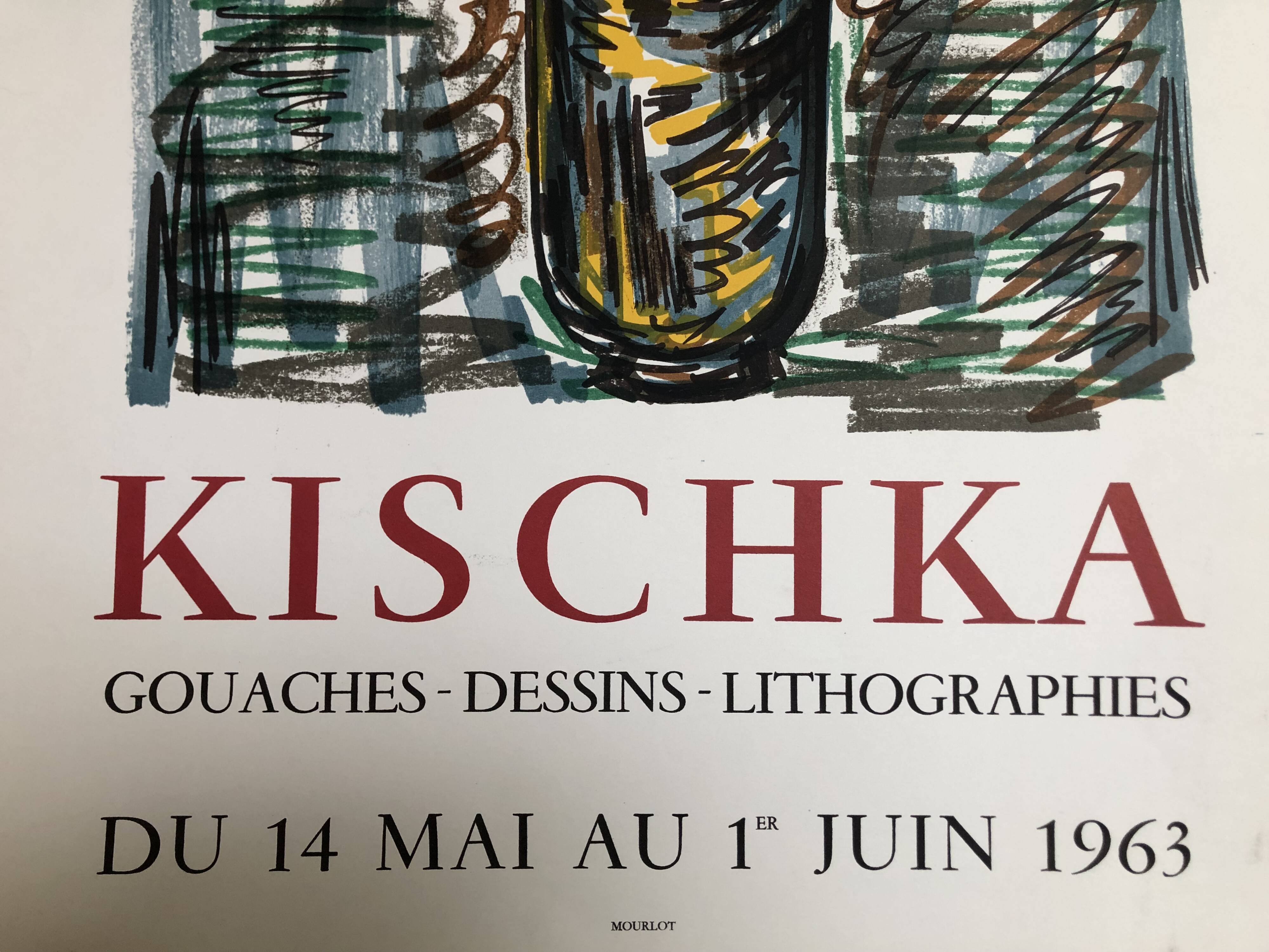 Poster Kischka La Gravure Paris 1963