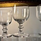 Large crystal beer or dessert glasses, 2 heights