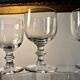 Large crystal beer or dessert glasses, 2 heights