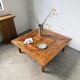 1940 marquetry oak coffee table