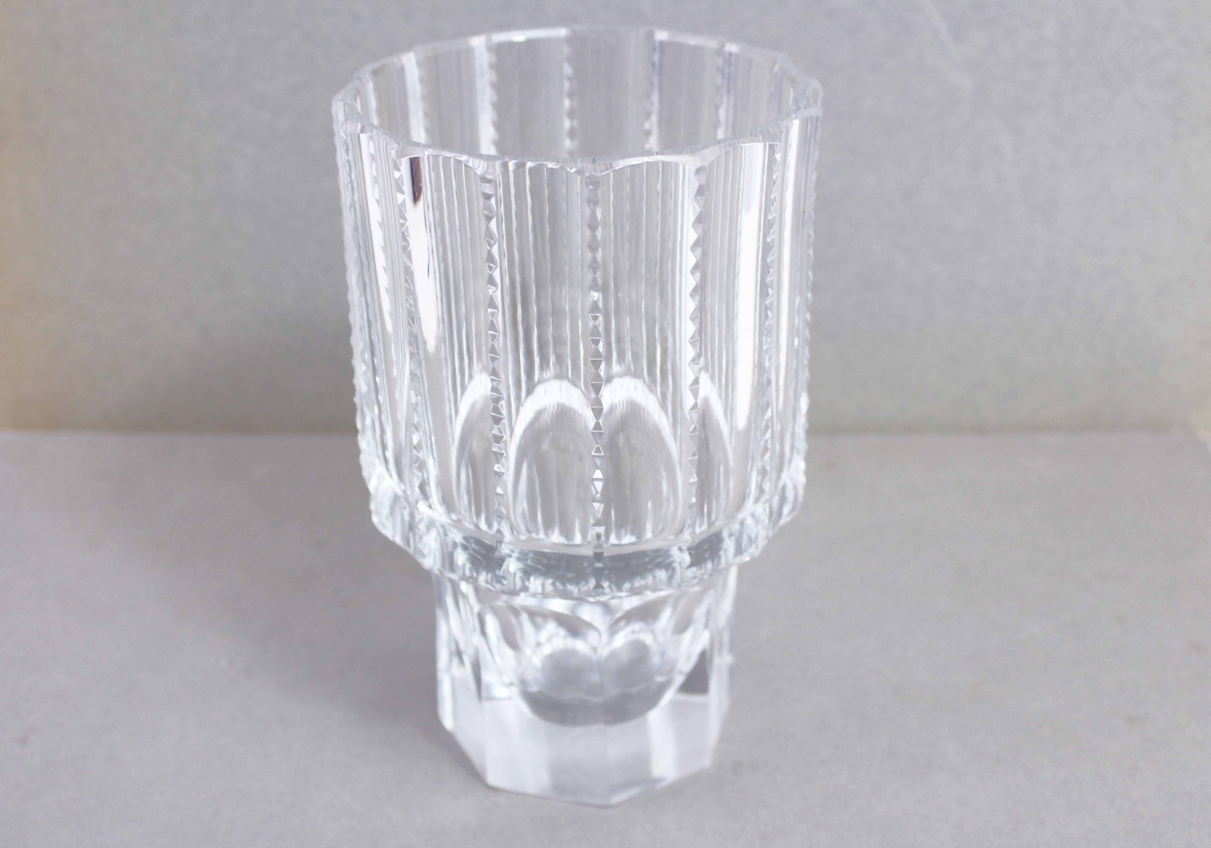 Vase vintage en cristal