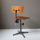 Chaise industrielle d'architecte vintage