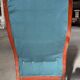 Antique mahogany wood upholstery armchair