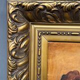 Landscape signed "Poppies". Oil on canvas.