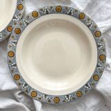 2 “Lamartine” ironstone soup plates from Salins